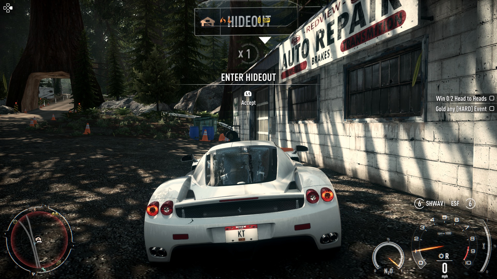 Reminder that only NFS Rivals allows you to be a cop in the truest sense of  the word: Actually waiting for a speeder while hidden behind a bush or  something. Reverse Gauntlet